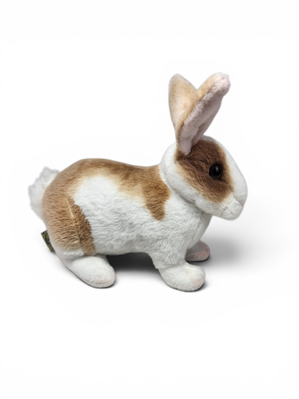 Vintage Tiger Tale Toys Rabbit Plush Realistic Brown White Stuffed Bunny Toy - Picture 4 of 13